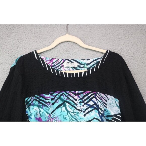Orientique Naturally Australian Long Sleeve Top-Artsy-Size XL - Picture 4 of 10